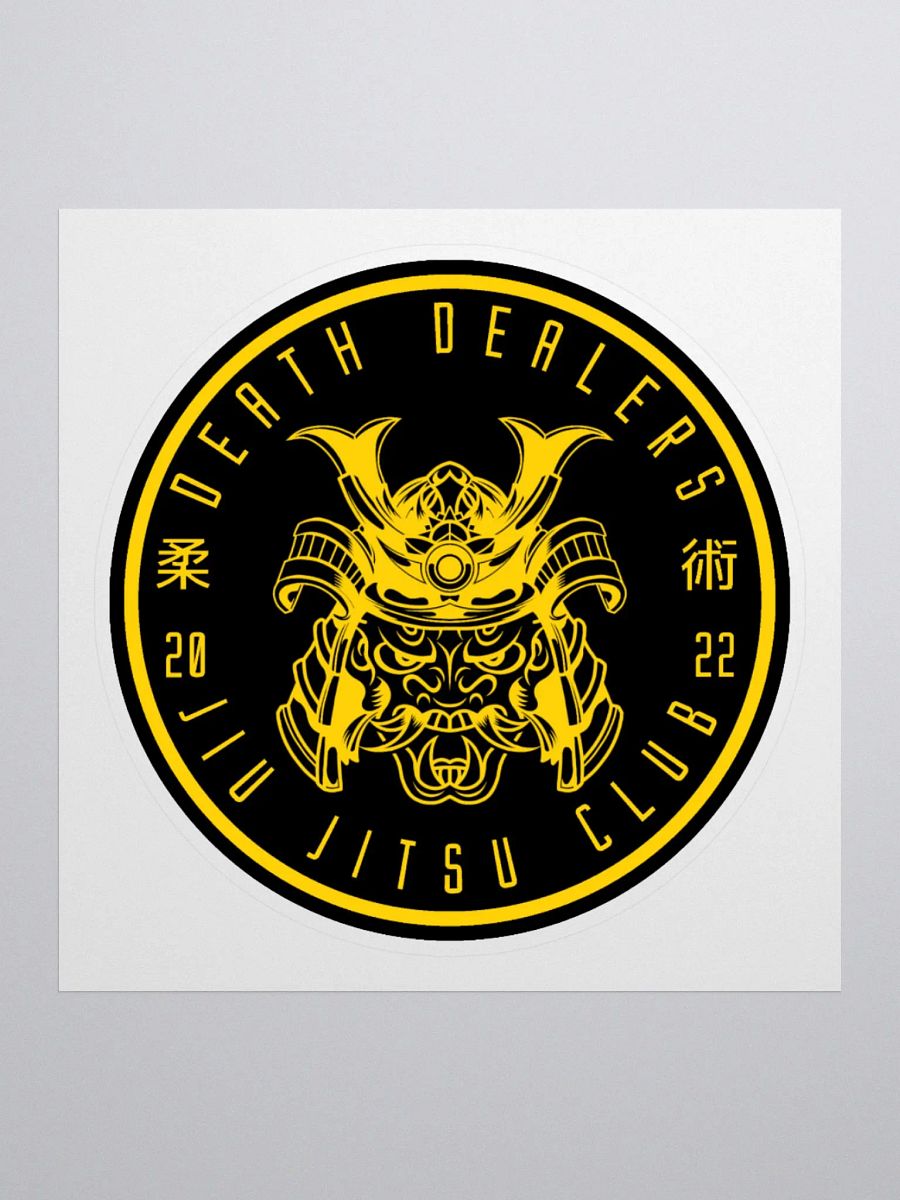 Death Dealers - Round Logo (Black And Yellow) Sticker product image (3)