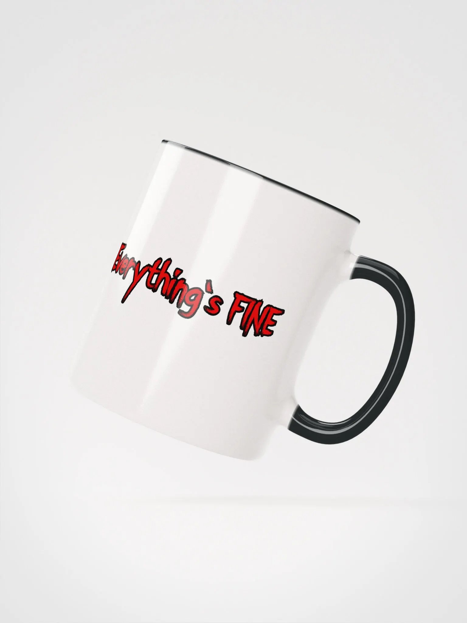 Everything's FINE Ceramic Mug with Color Inside product image (10)