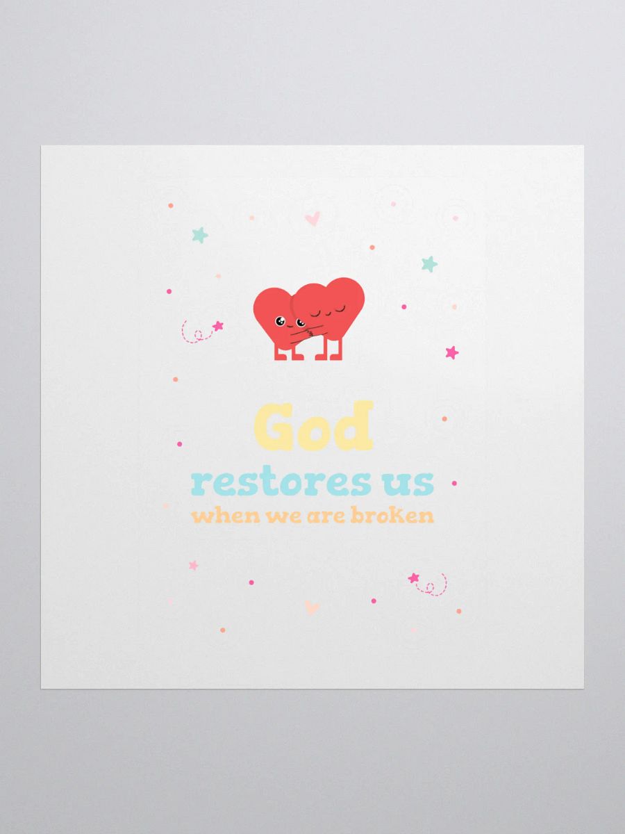 Restored Love Kiss Cut Stickers product image (1)