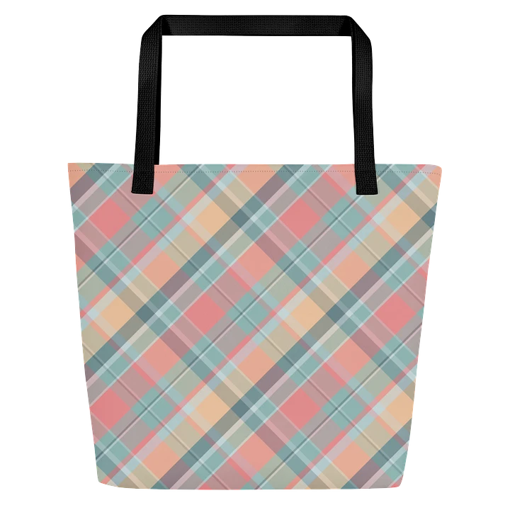 Summer Plaid Tote Bag product image (1)