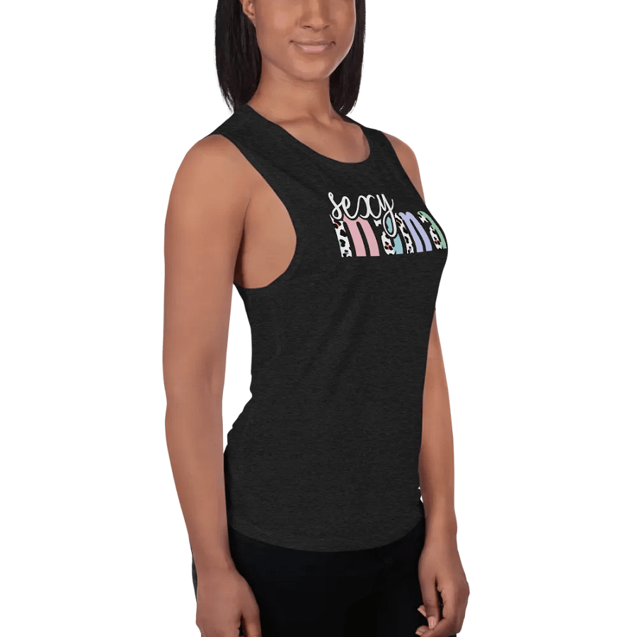 Sexy Mama Tanktop; Pastel Leopard Pattern product image (3)