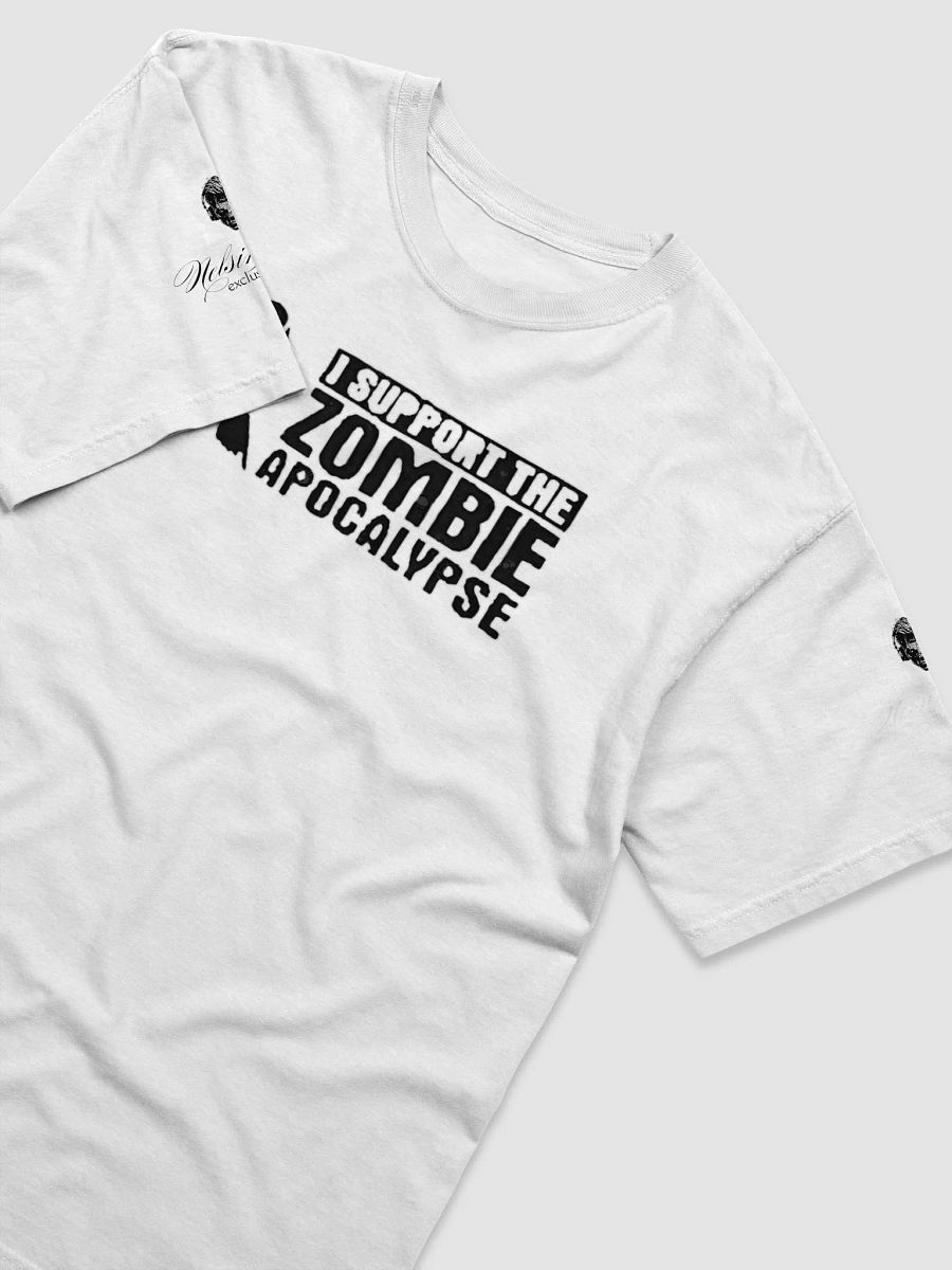 I Support the Zombie Apocalypse Graphic Tee - Black Burn Text product image (39)