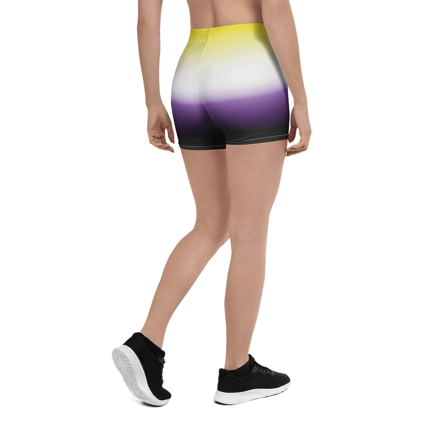 Non-binary Pride Gradient Bike Shorts product image (2)