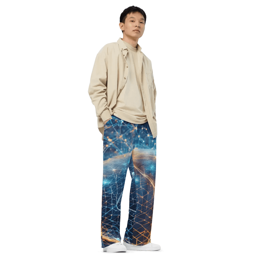 Neural Network Connection Wide-Leg Pants product image (8)