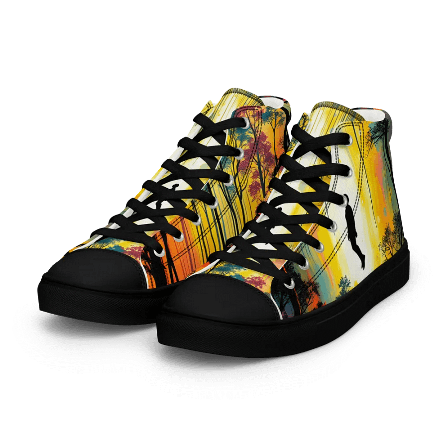 ethereal forest levetation men's canvas high tops product image (6)