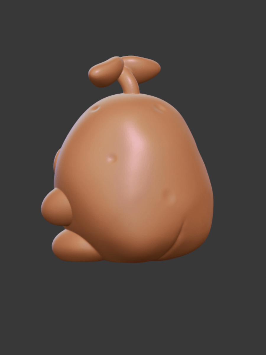 Sad Potato Figure STL product image (3)