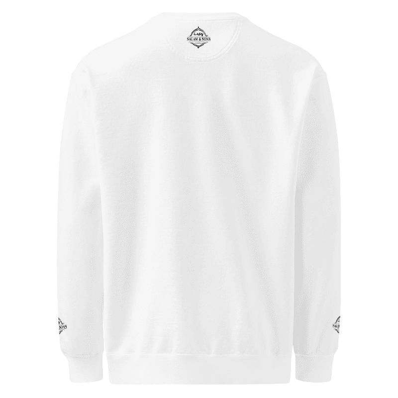 SALAM & SONS CHANDIWALE Official Crewneck White Sweatshirt product image (3)