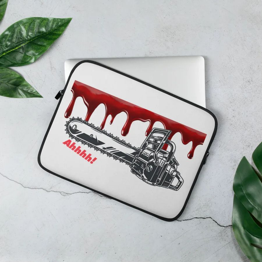 Chainsaw Scare! Laptop Case product image (3)