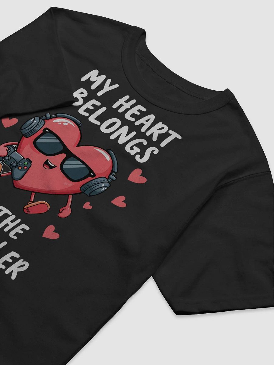 My Heart Belongs to the Controller - Funny Valentine's Gamer T-Shirt product image (8)