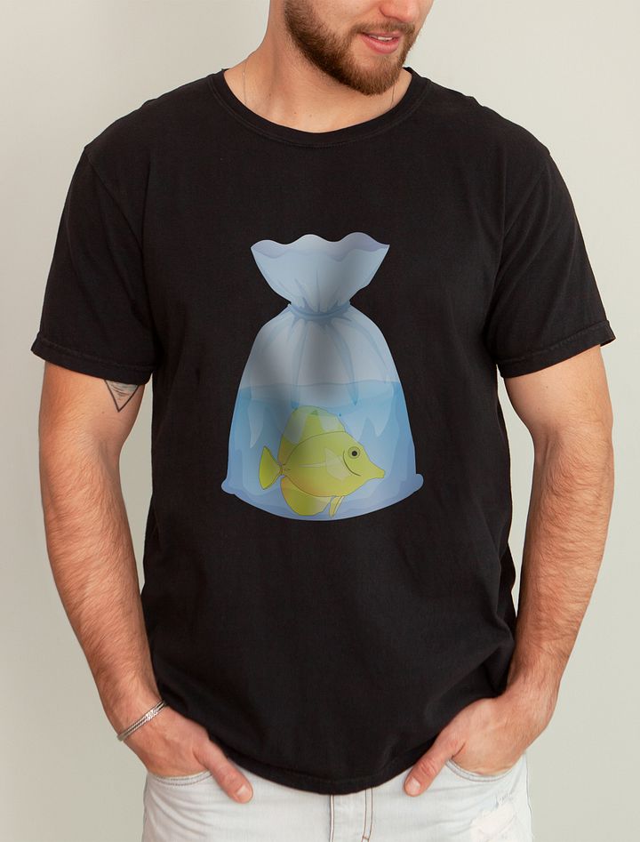 Fish in a Bag (Yellow Tang) | T-Shirt for Saltwater and Coral Reef Aquarium Hobbyists product image (1)
