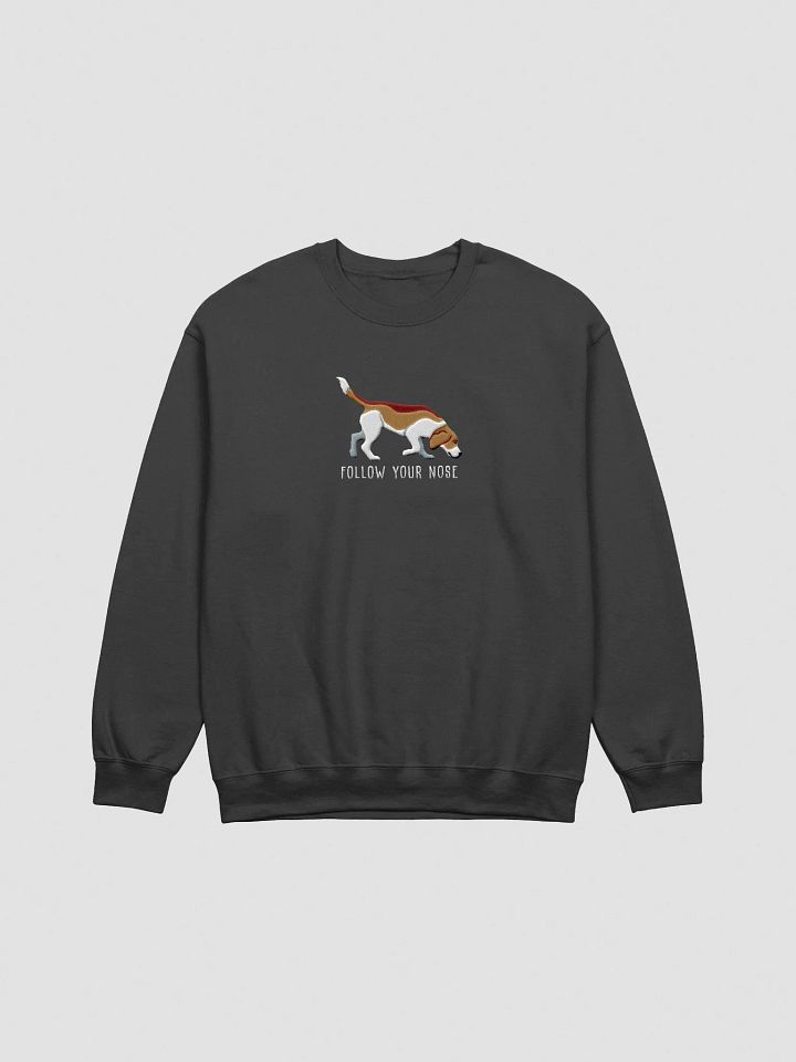Follow Your Nose Sweatshirt (Embroidered) of a Beagle(Brown & White) product image (6)