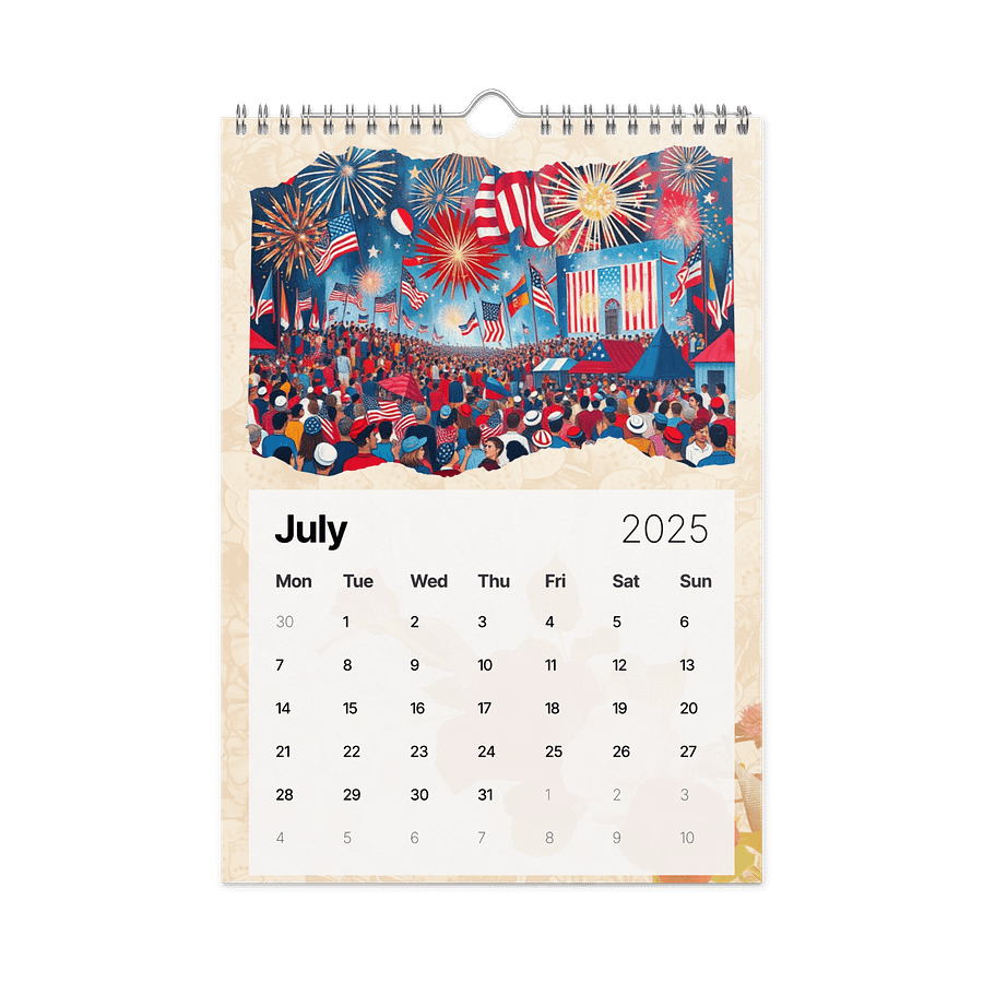 FOLK ART WALL CALENDAR 2026 product image (7)