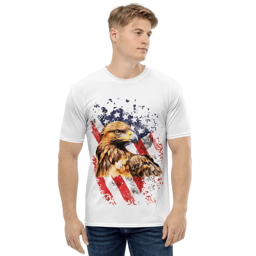 American Patriotic Eagle All-Over Print Tee product image (1)