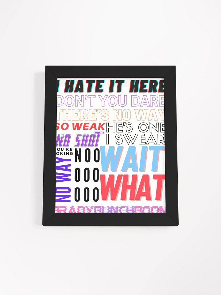 GAMER TALK HIGH QUALITY FRAMED POSTER product image (14)