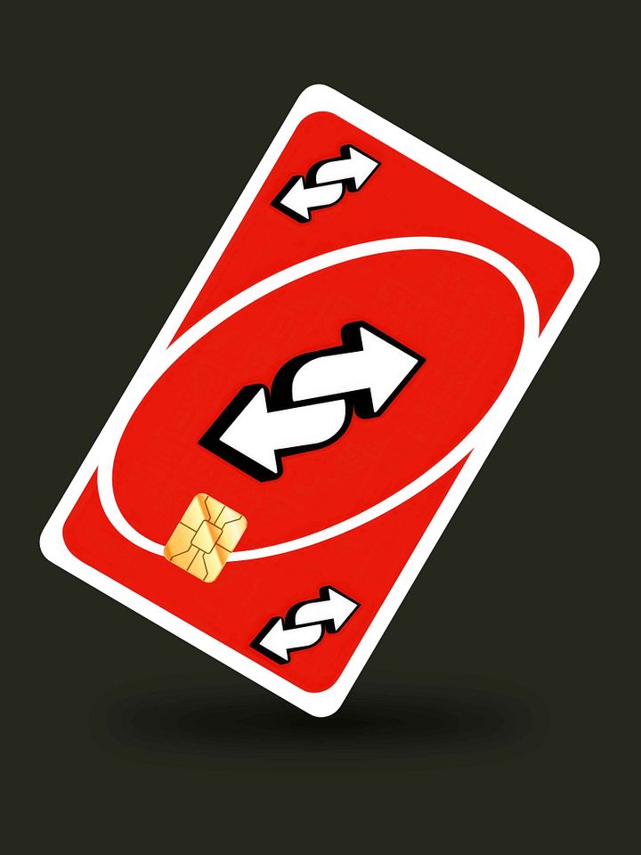 Uno Reverse Card Red (Holographic) product image (1)
