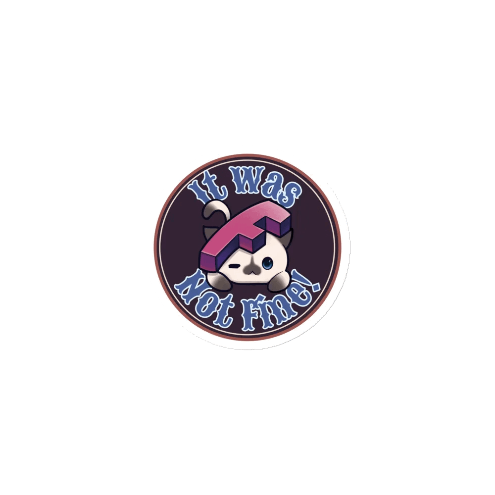 Retro It Will Be Fine Die-Cut Magnet product image (1)