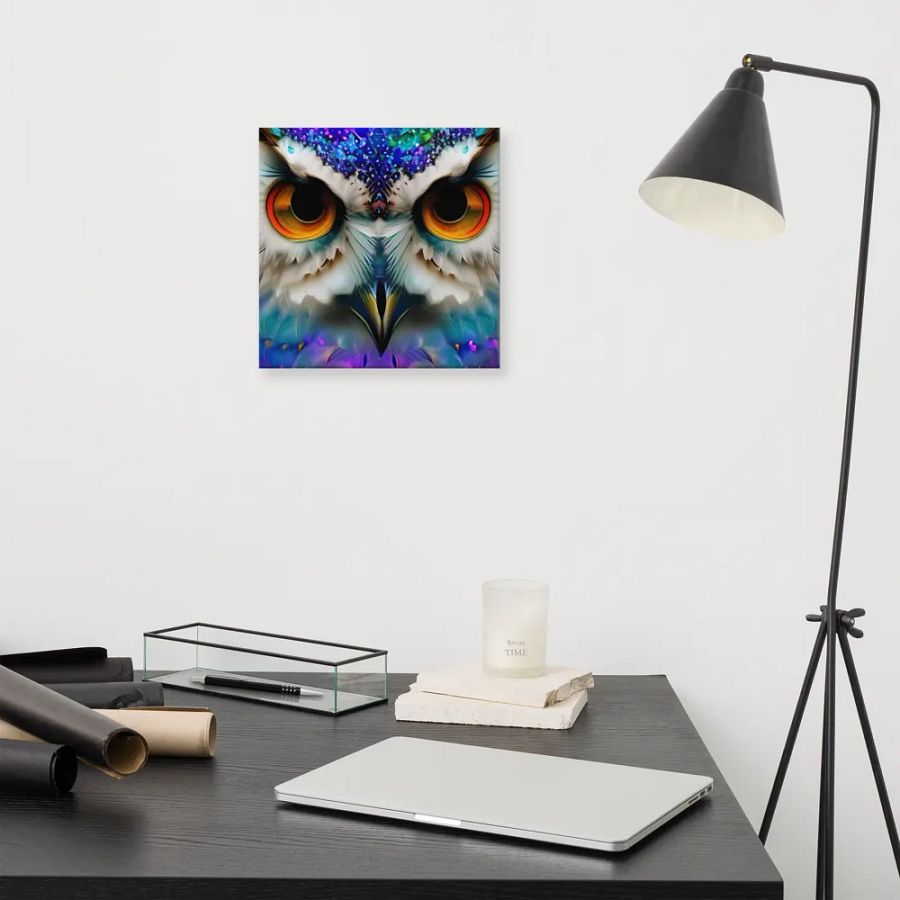 Fantasy Fractal Owl Art - v17 product image (11)
