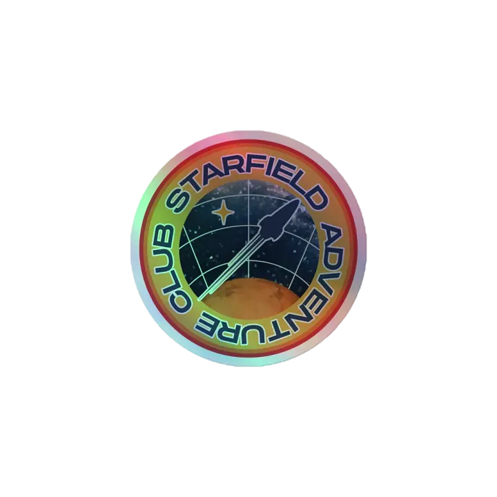 Starfield Adventure Club - Holographic Sticker product image (1)