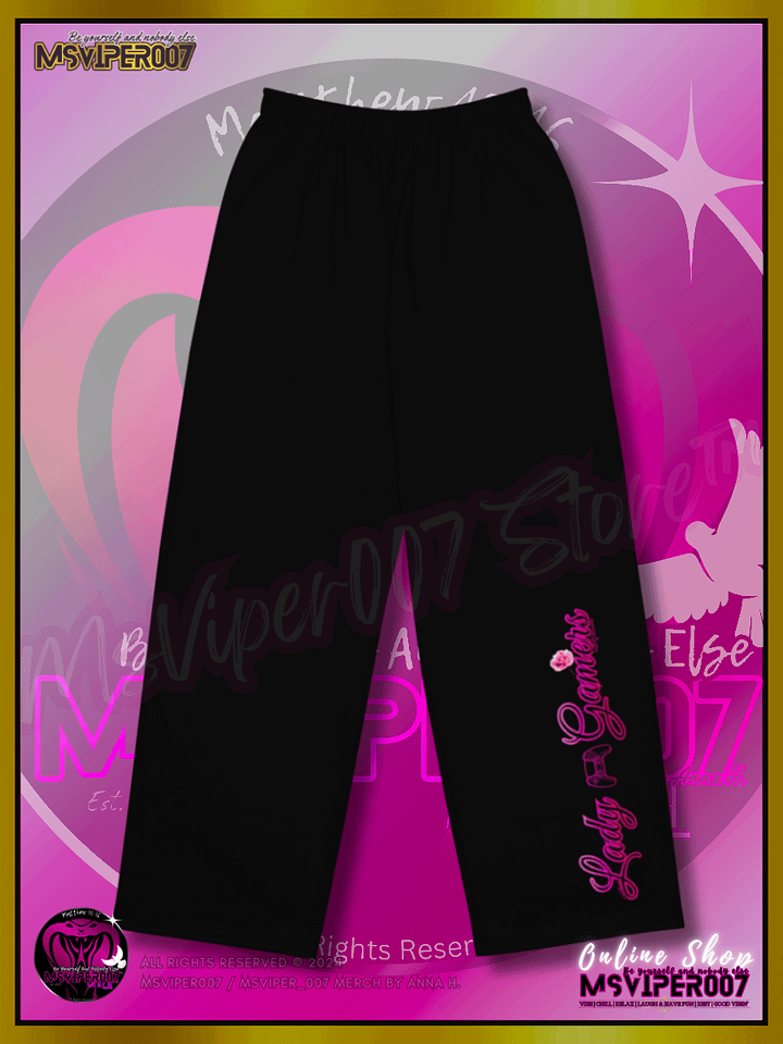 Wide Legged Pants - MsViper007's " Lady Gamers Are Awesome™ " Casual Comfort Wide Leg Stretch Pants by Anna H. product image (1)