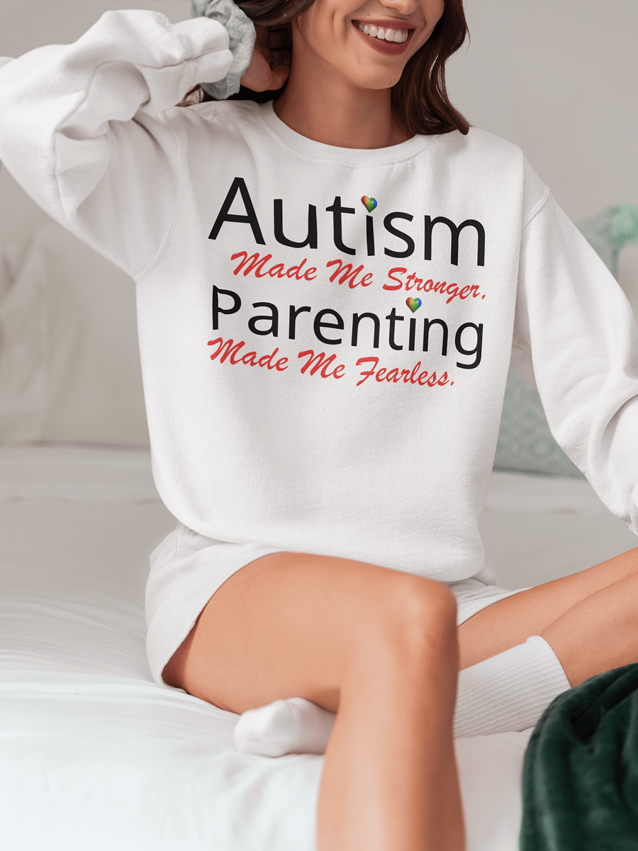 Autism Made Me Stronger. Parenting Made Me Fearless Gildan Sweatshirt product image (6)