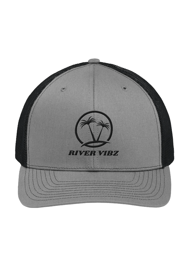 Palm Tree Black River Vibz Trucker Hat product image (1)