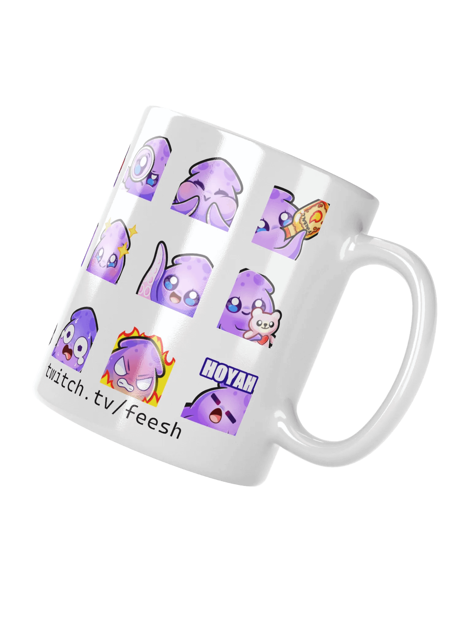 Squid Emote Coffee Mug [white] product image (2)