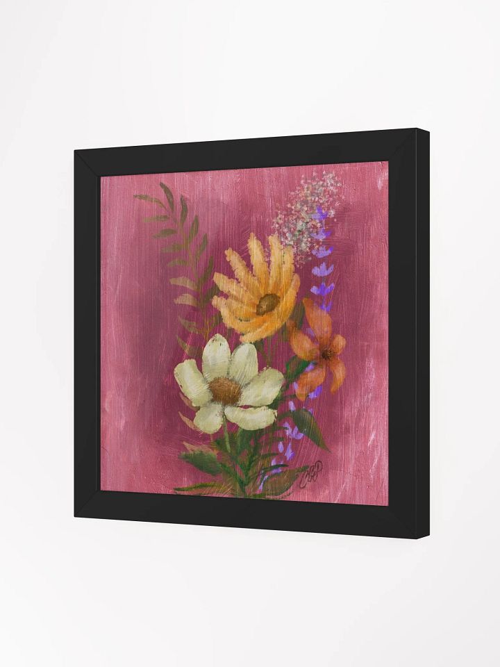 Wild Flowers Vibrant Ayous Wood Framed Poster product image (3)