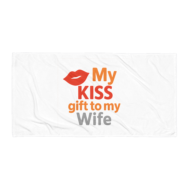 KISS of Love Sublimated Towel product image (1)