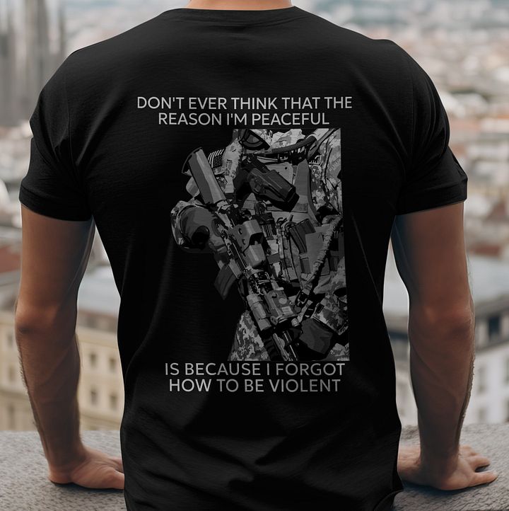 2A Don't Disturb My Peace Tactical on front/back print product image (1)