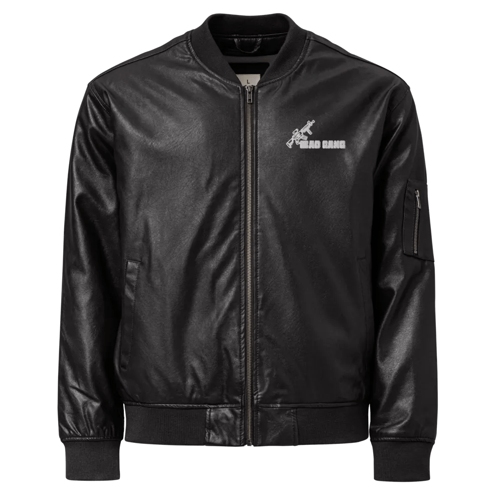 BAD GANG BOMBER JACKET BLACK product image (1)