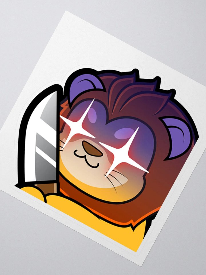 Stabby Lion Emote Sticker product image (2)