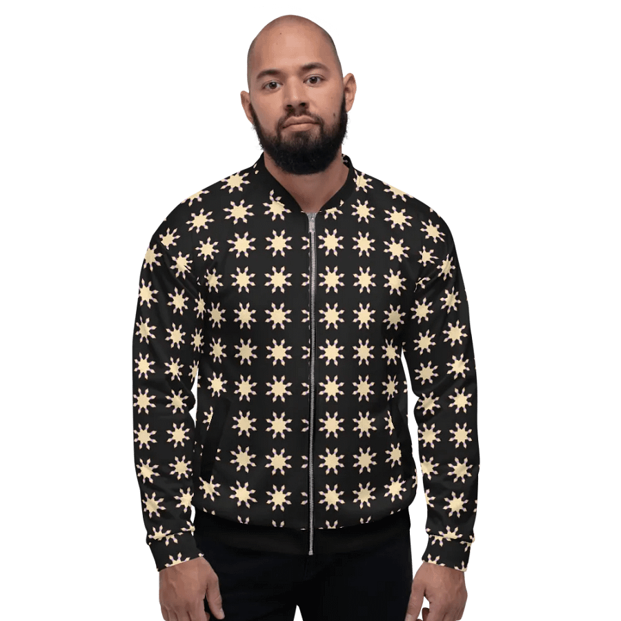 Abstract Pink Suns Unisex All Over Print Bomber Jacket product image (2)