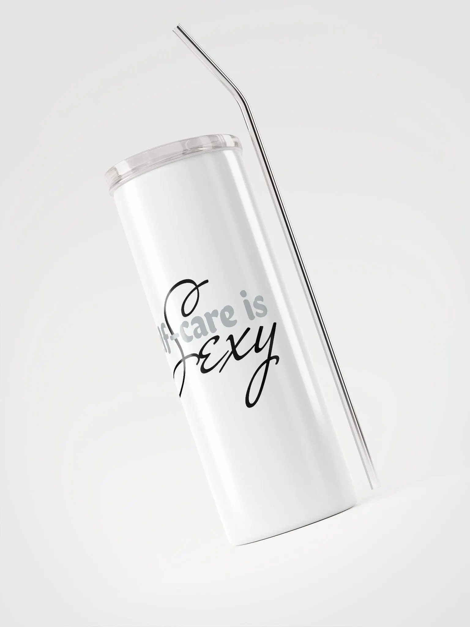 Self-care is sexy - Bottle With Straw product image (3)