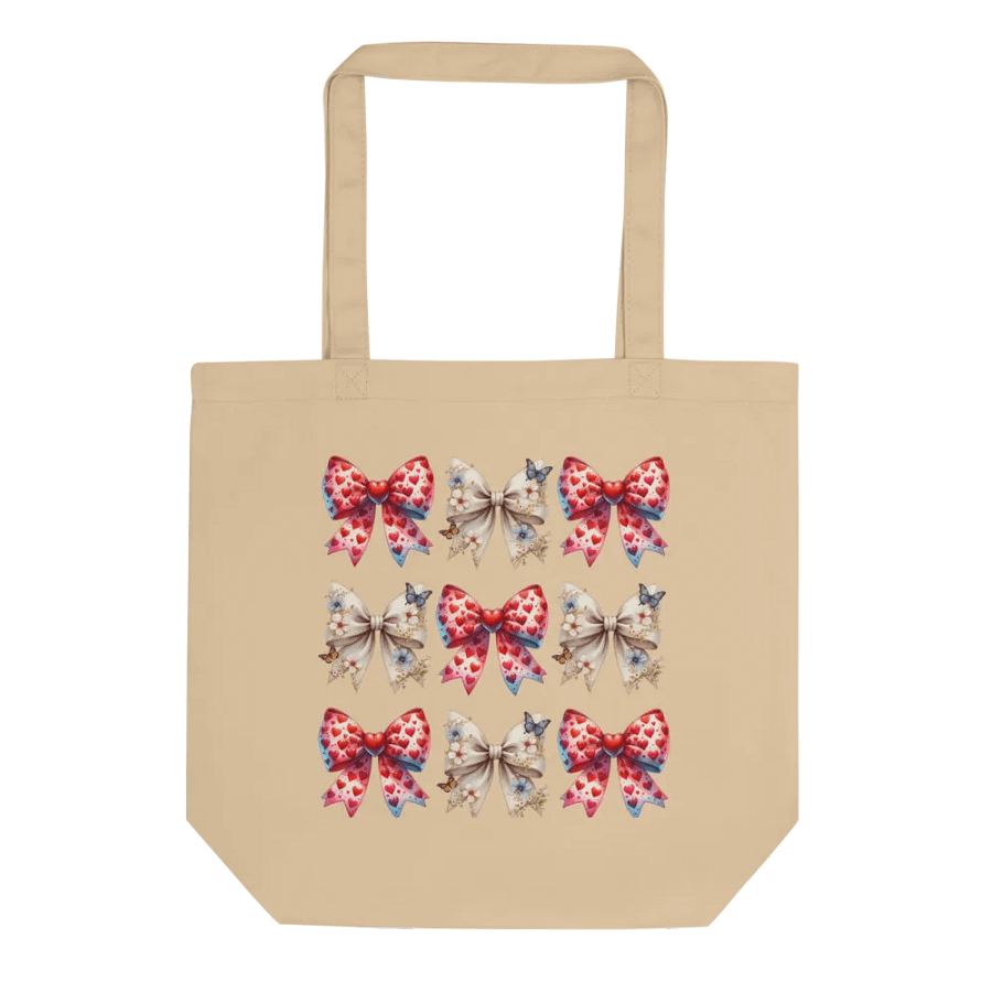 Spring Bows Heart Whimsy Tote Bag Collection product image (1)