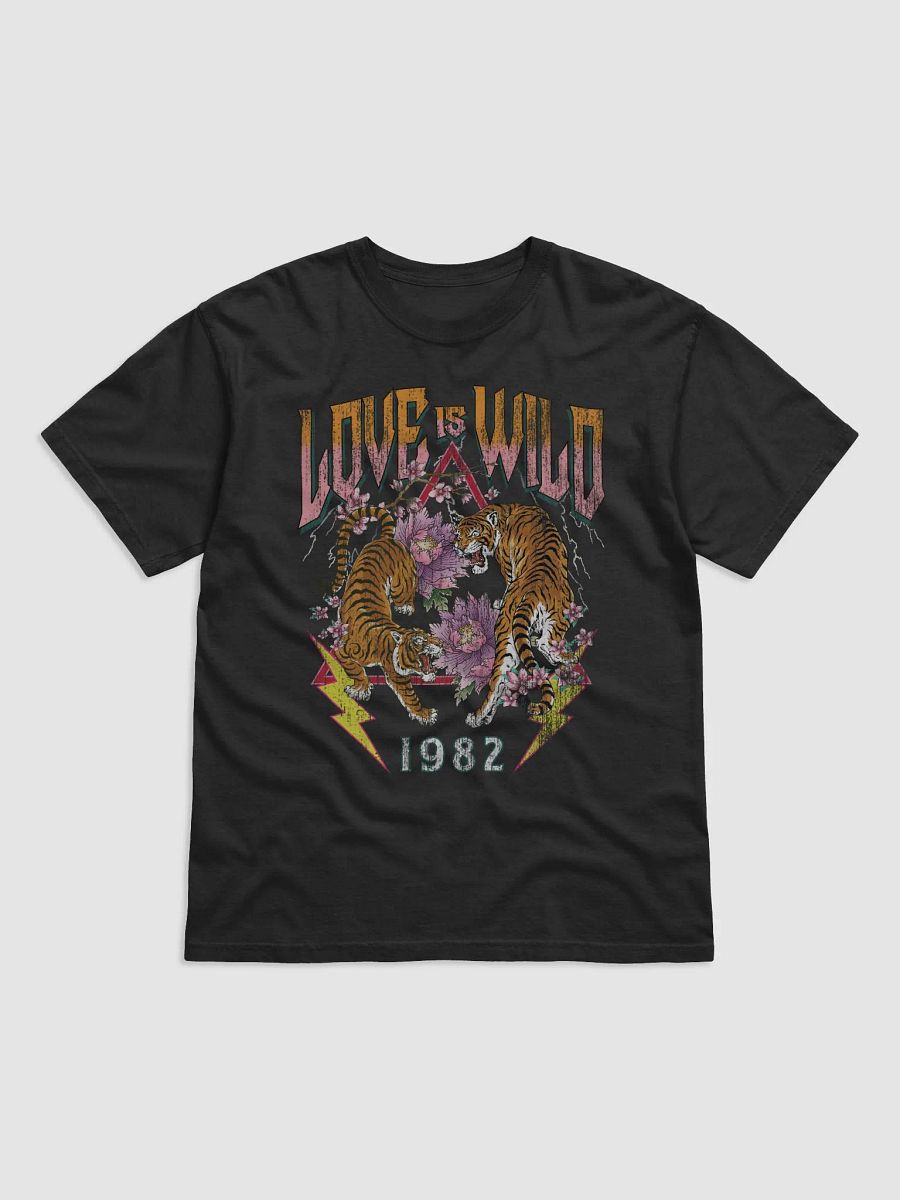 Love is Wild Yin-Yang Tigers Tee | Vintage Rock and Roll Aesthetic Streetwear Design product image (10)