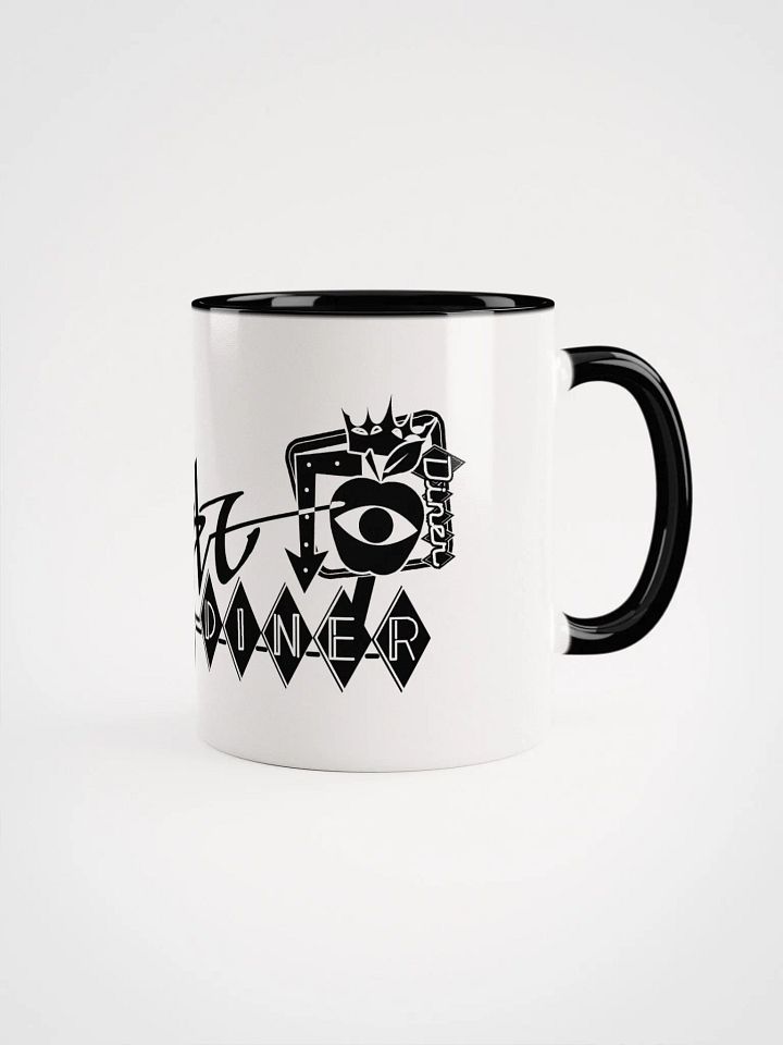 King Apple Diner (Black) ✦ Ceramic Mug with Color Inside product image (2)