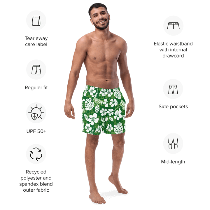Fuckery Offroad Mens Hawaiian Shorts - Green product image (2)