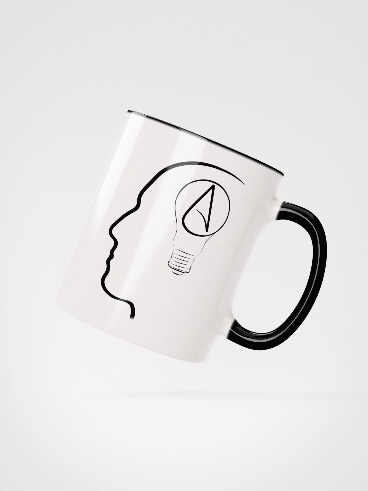 The Thinking Atheist logo mug (white) product image (3)