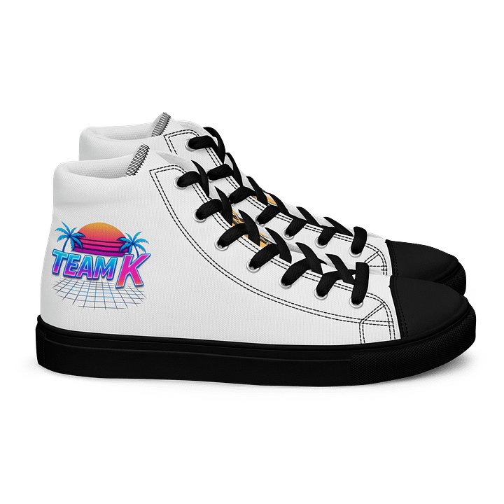 Team K 1980's Women's High Top Canvas Shoes product image (2)