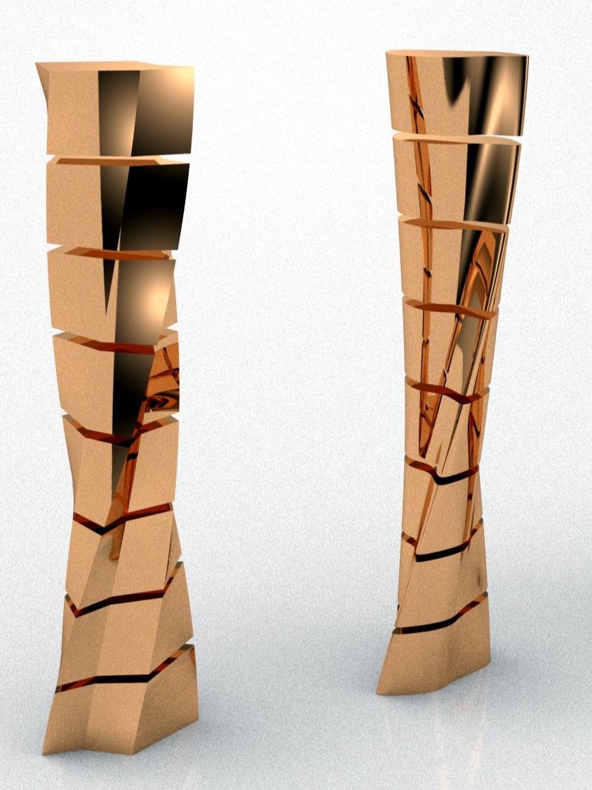 Twisting Parametric Tower Facade Design Grasshopper Rhino Files Download product image (2)