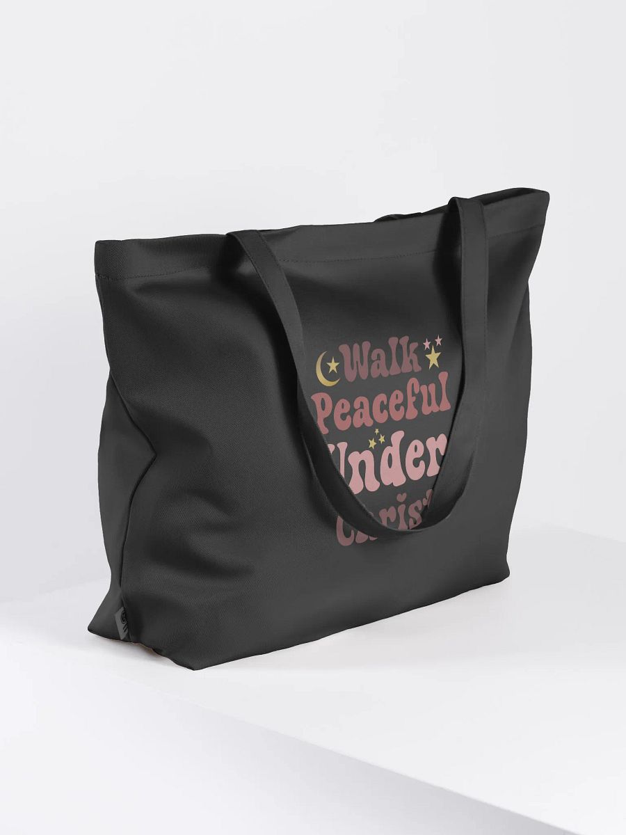 Walk Peaceful Under Christ Eco Tote bag product image (4)