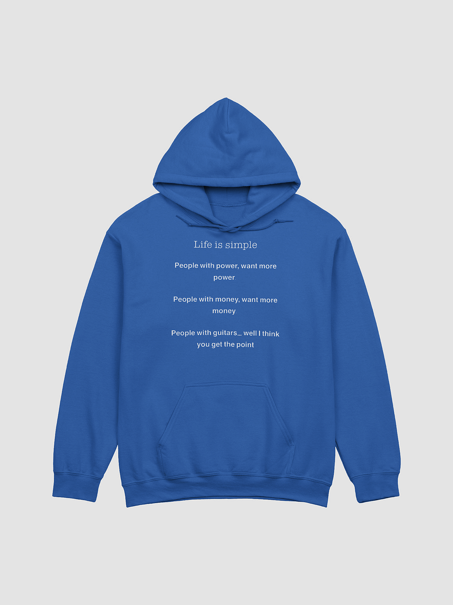 Life Is Simple Hoodie (front) product image (29)