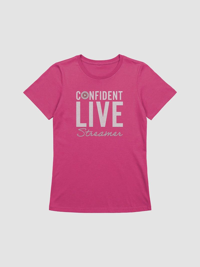 Confident Live Streamer Women's Tee (Pink/Red)