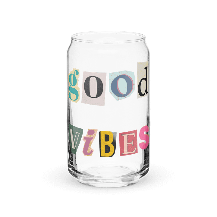 Good Vibes 16oz Glass Cup product image (2)