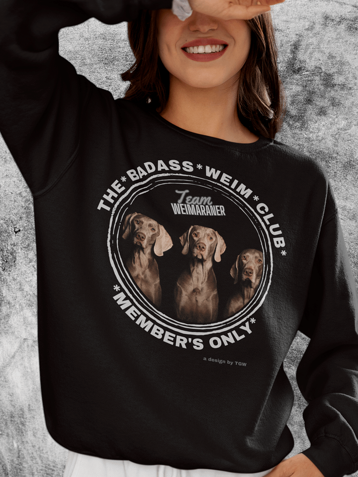 The Badass Weim Club - Cotton Heritage Premium Sweatshirt product image (1)