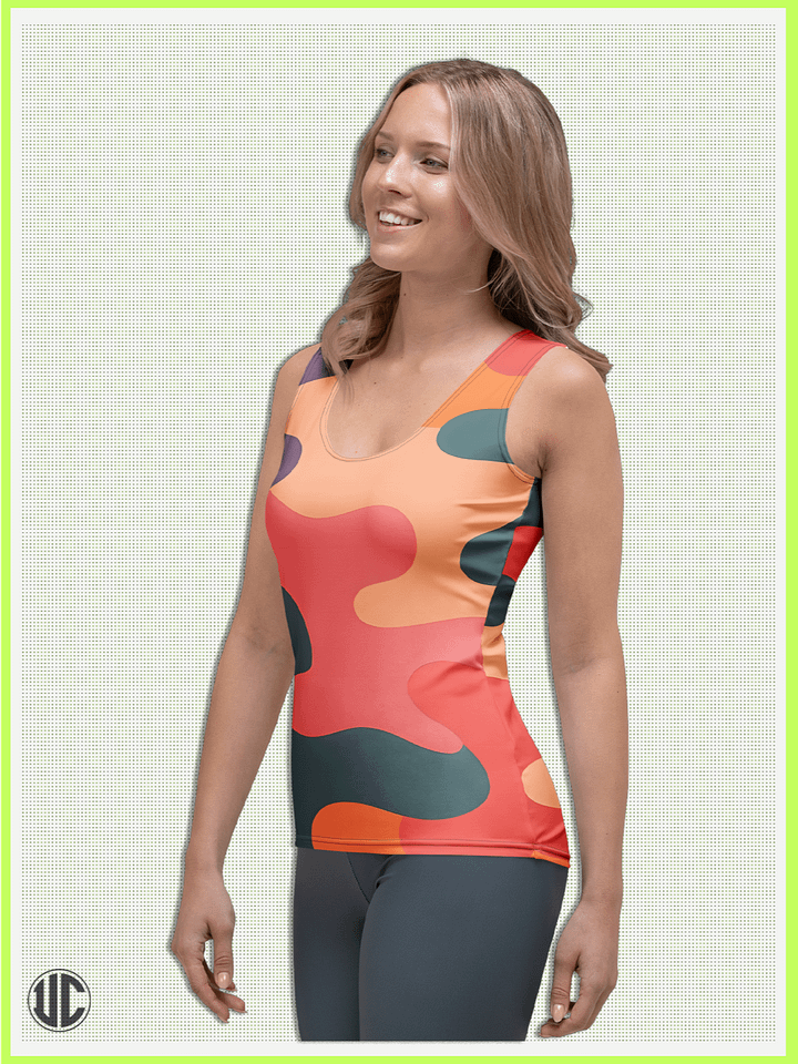 Becky's Coral Camo – Women's Tank Top product image (1)