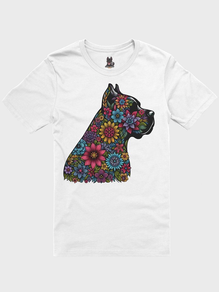 Vibrant Floral Cane Corso T-Shirt Design product image (1)