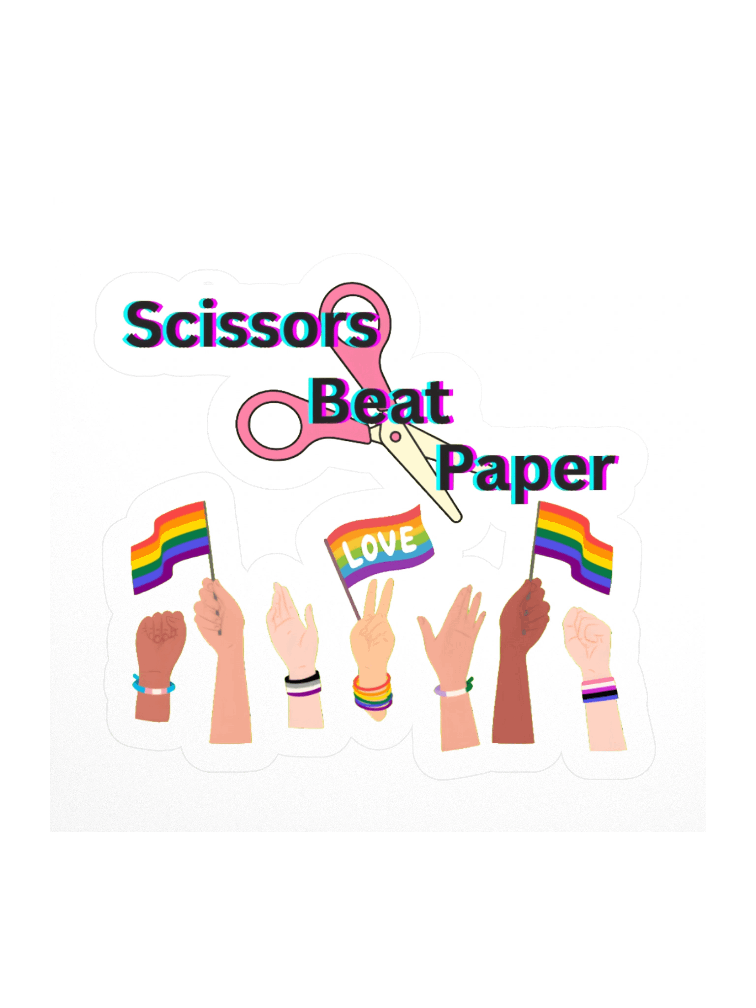 Scissors Beat Paper Sticker product image (2)