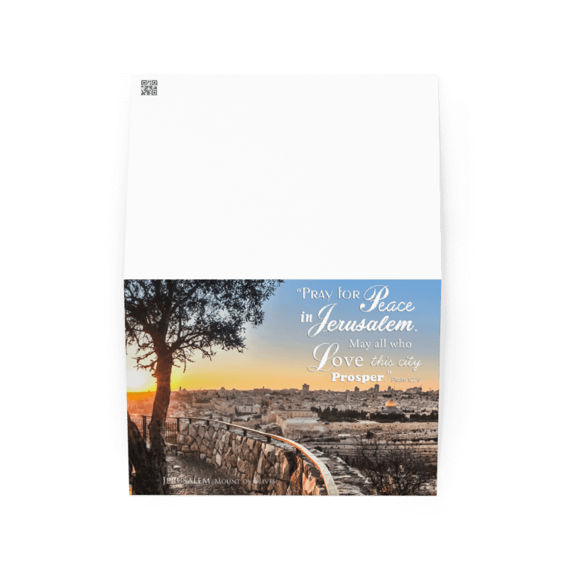 "PRAY FOR PEACE IN JERUSALEM" Greeting Card product image (4)