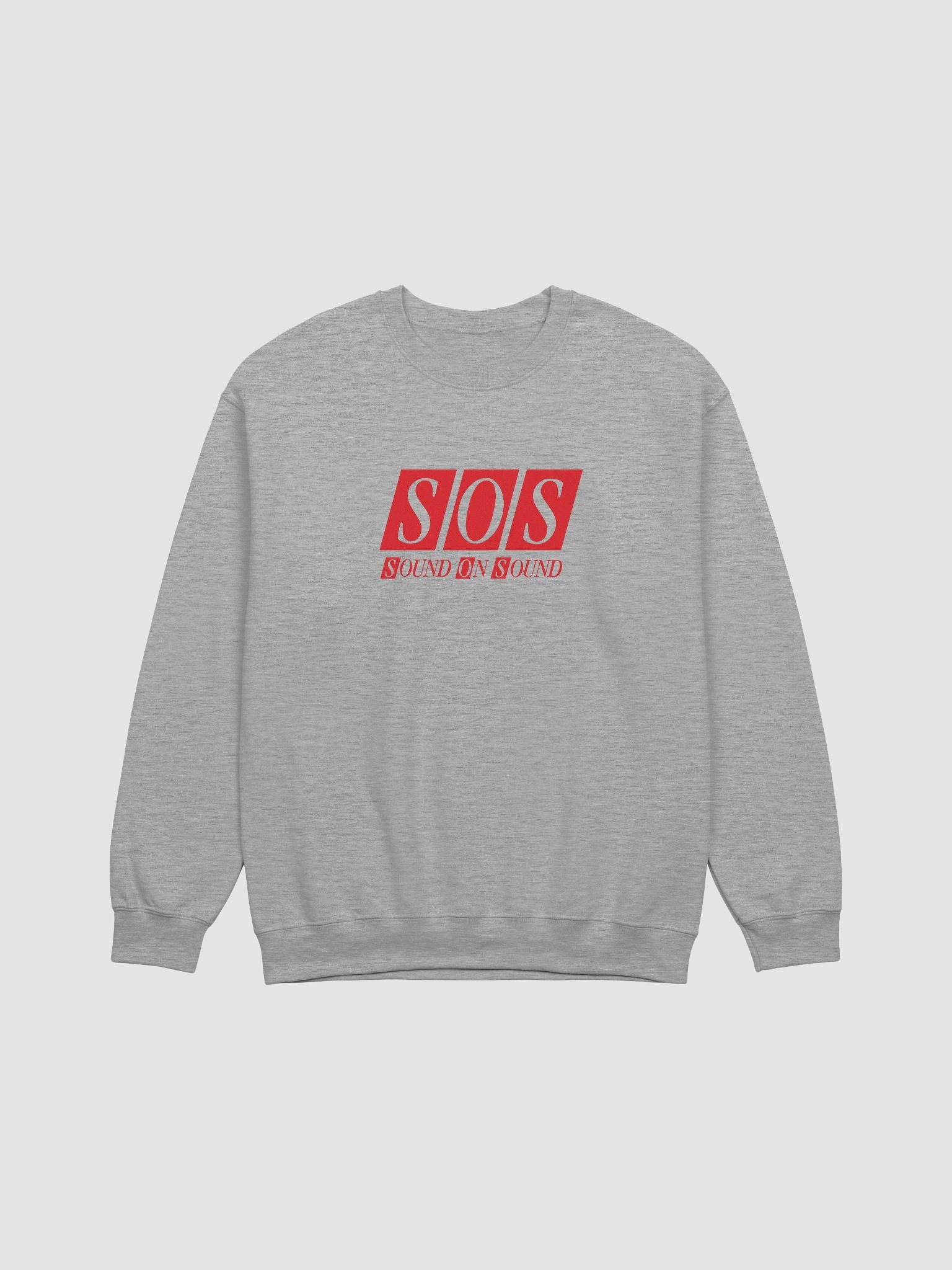 Grey Sweatshirt – Red SOS Logo product image (1)